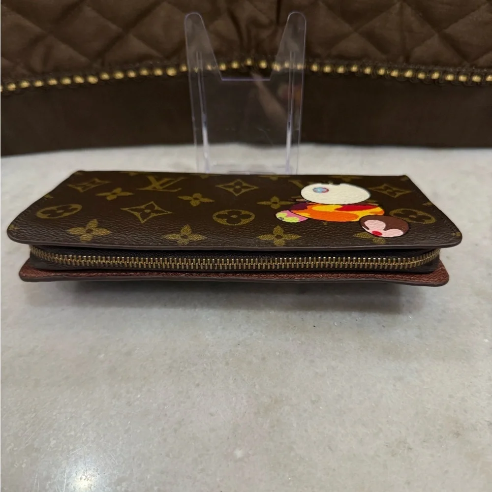 Louis Vuitton Monogram Canvas Panda Porte Monnaie Zip Wallet